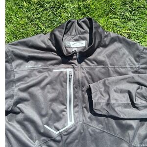 Sun Mountain Rain Wear Mens 3XL Black 1/4 Zip Pullover Golf Jacket C80219